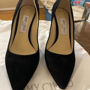 Jimmy Choo black suede pump size 39 shoes